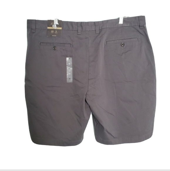 NEW Tasso Elba Gray Chino Shorts - Picture 2 of 4